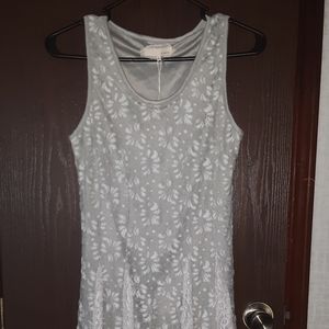 Gray floral Lacy dress size small
